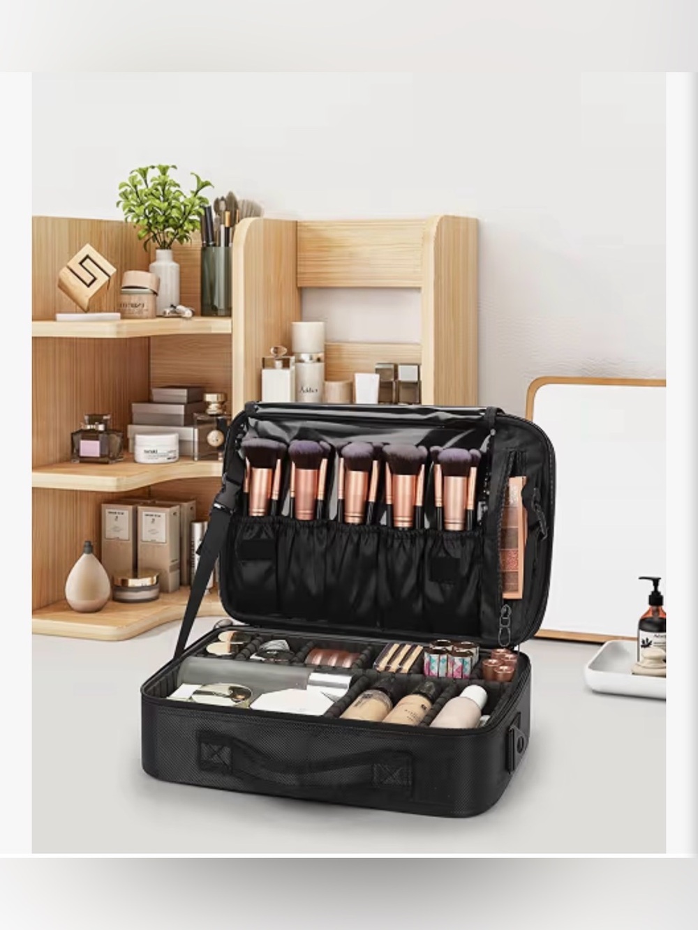 Black Relavel Makeup Organizer - Picture 2 of 10